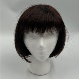 Brownish Red Short Bob Wig with Bangs Women’s wig